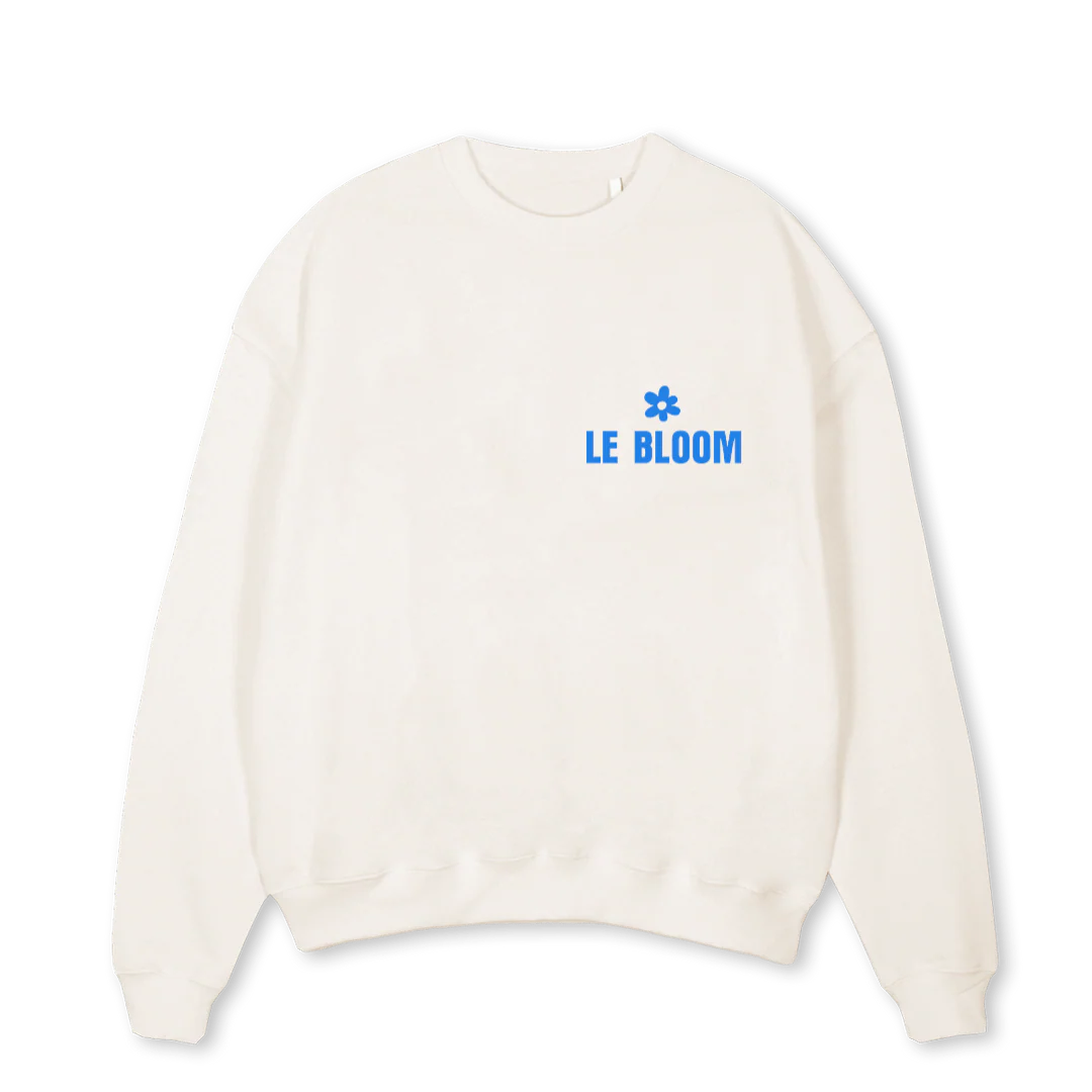 DAL Vintage White Oversized Crewneck Sweater.
