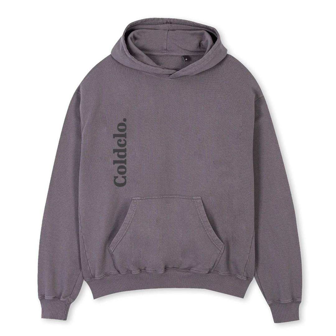 DARK  Pigment Grey Oversized Hoodie.