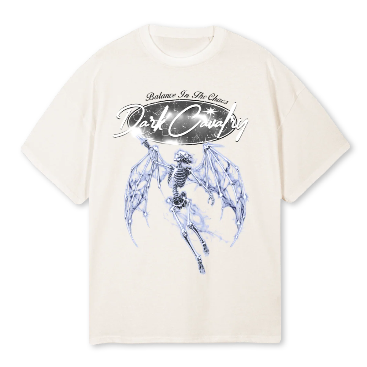 DARKANGEL Vintage White Oversized Tee.