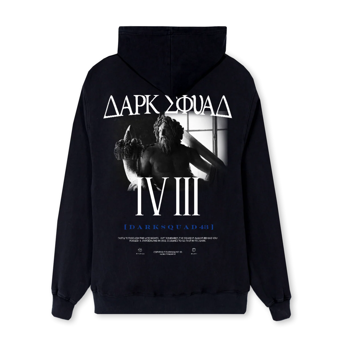DARKSQUAD H I Black Regular Hoodie. - Image 2