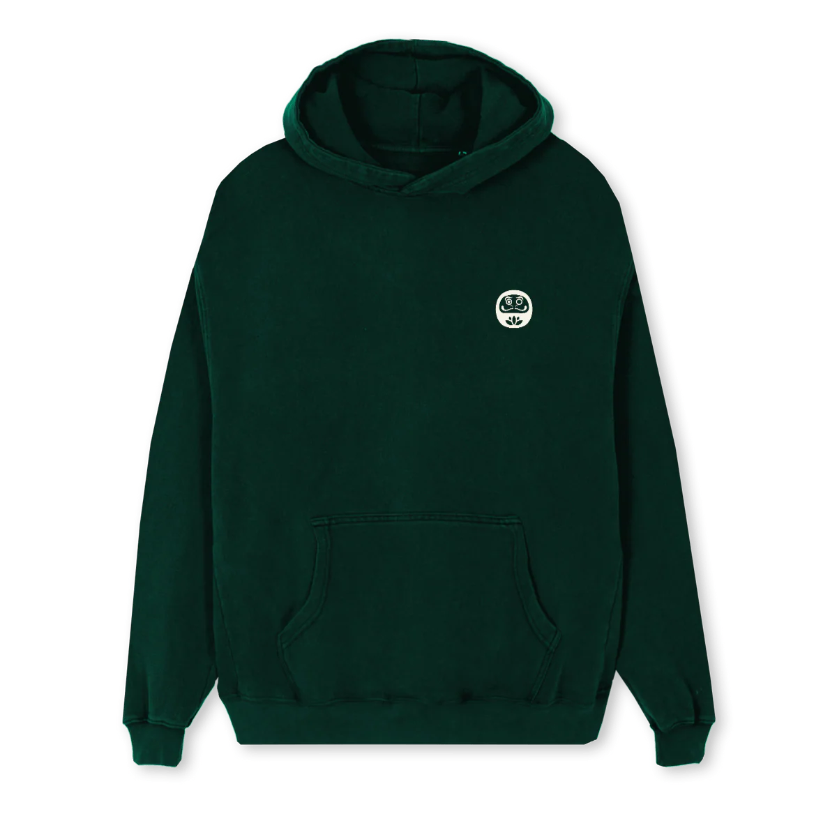 DARUMAGREEN Wild Green Regular Hoodie.