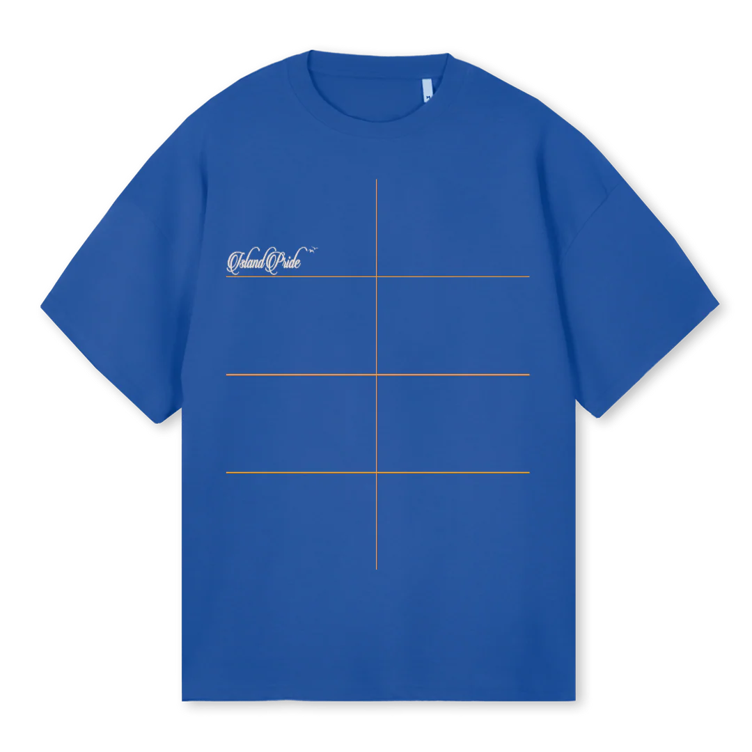 DC_2 Cobalt Blue Oversized Tee.