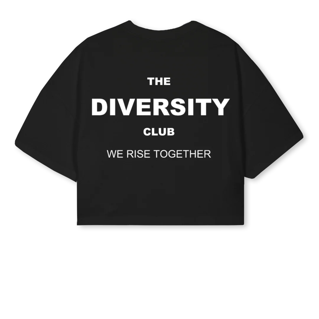 DCORIGINAL Black Cropped Oversized Tee. - Image 2