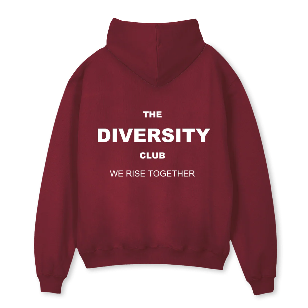 DCORIGINAL Burgundy Oversized Hoodie. - Image 2