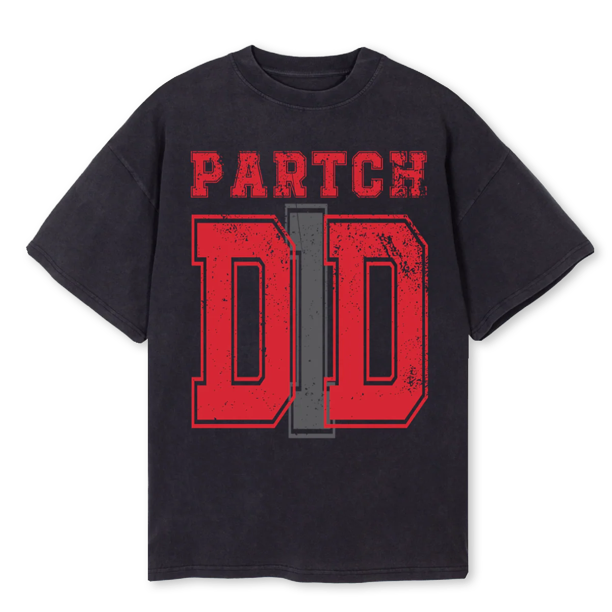 DDREDVBLACK Vintage Black Oversized Tee.