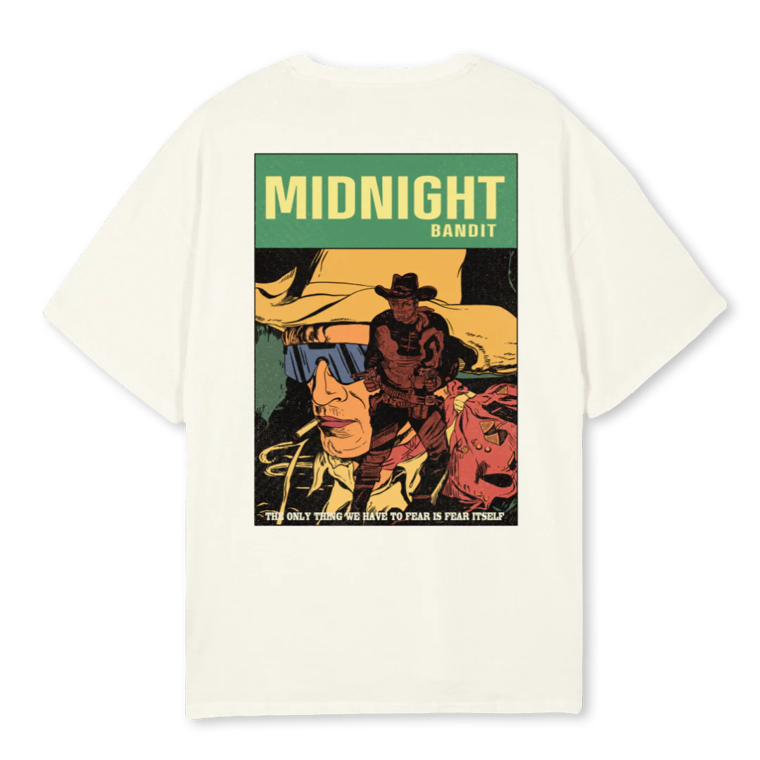 DEATH FEAR Cream Oversized Tee. - Image 2