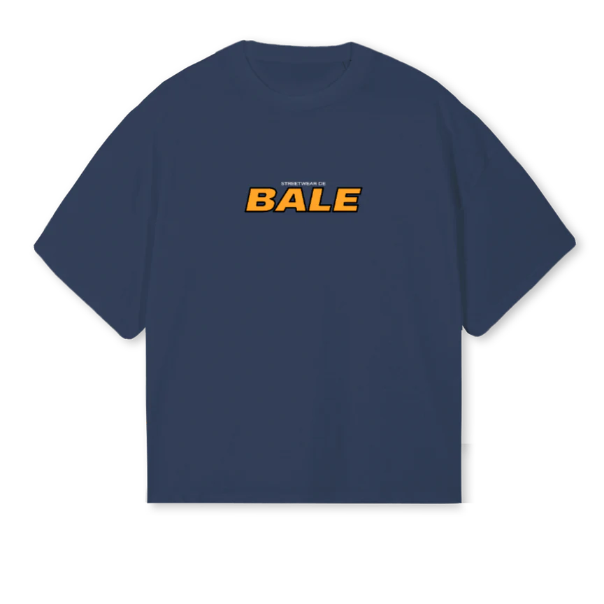 DEBALESHIRT Navy Blue Oversized Boxy Tee.