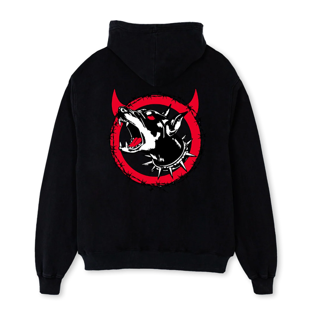 DEDHBLOOD Black Oversized Hoodie. - Image 2
