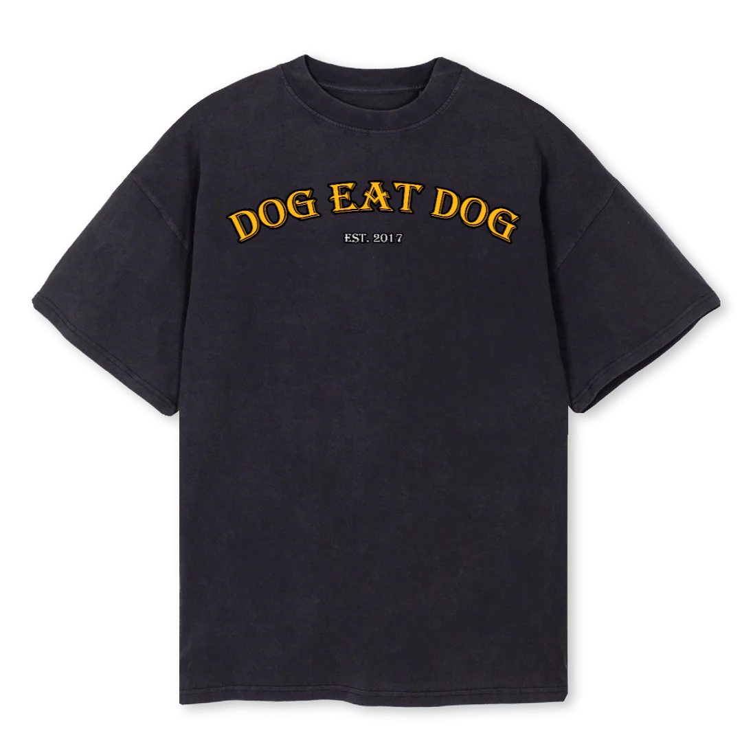 DEDYT TEE Vintage Black Oversized Tee.