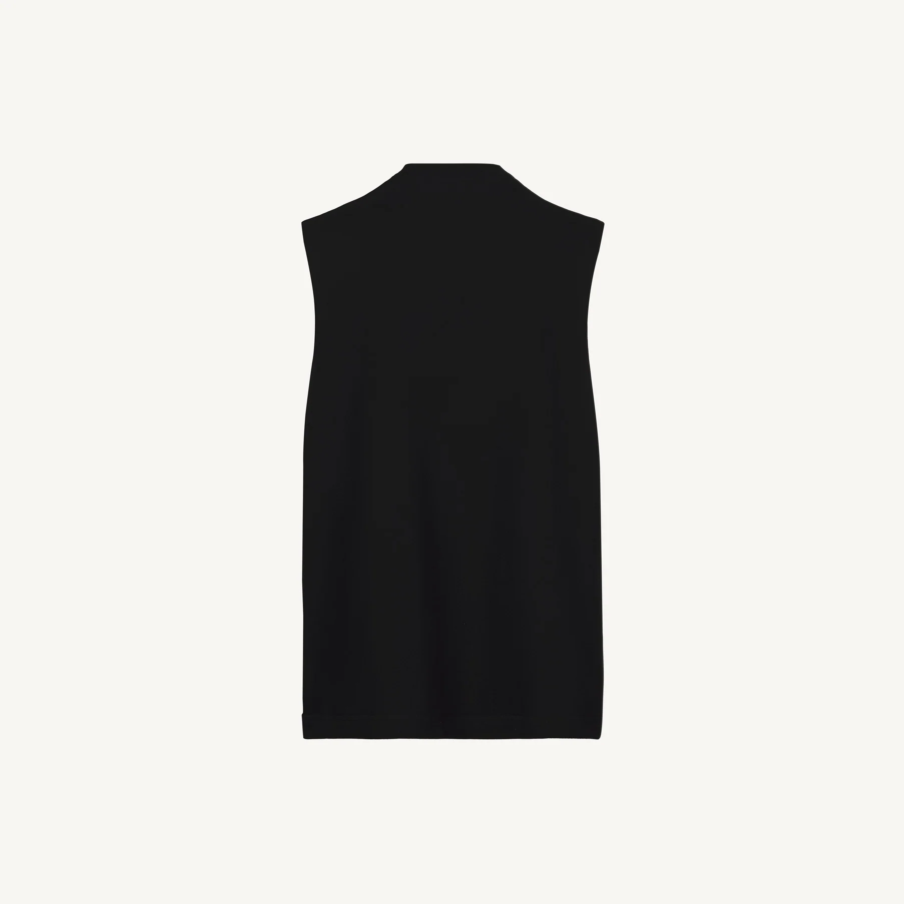 Deep Black Oversized Vest. - Image 4