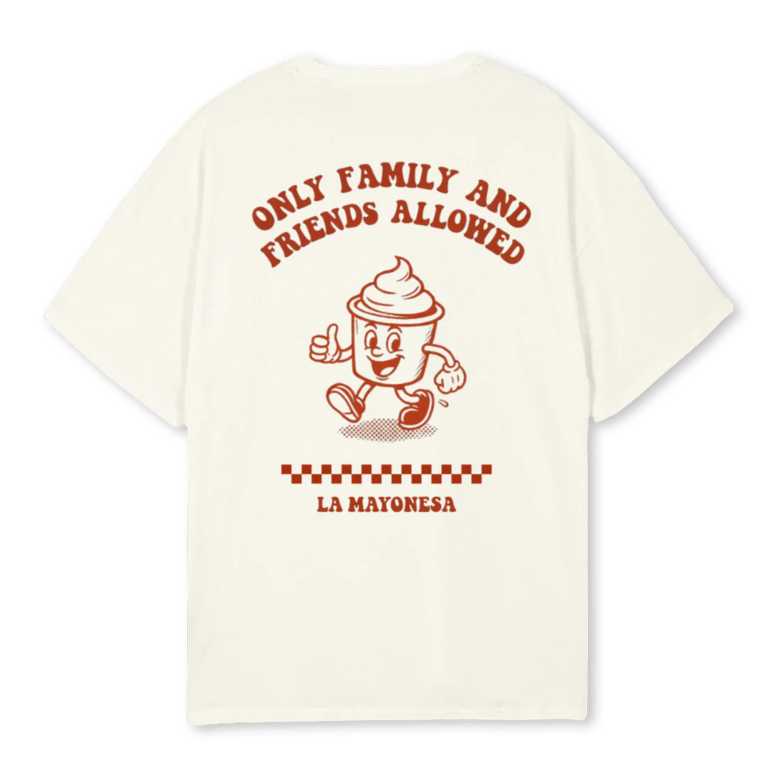 DEFI Cream Oversized Tee. - Image 2