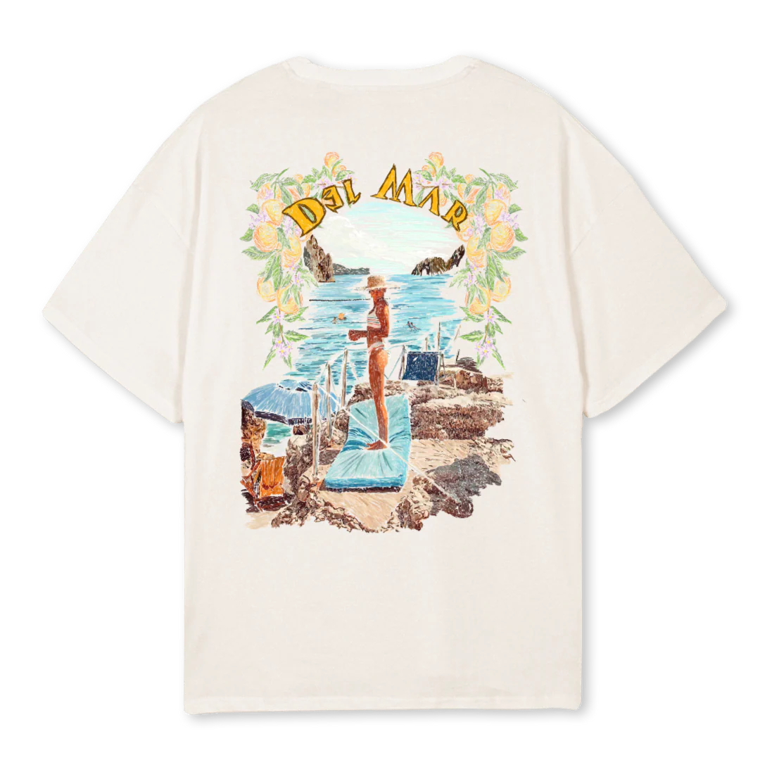 DELMAR Vintage White Oversized Tee. - Image 2