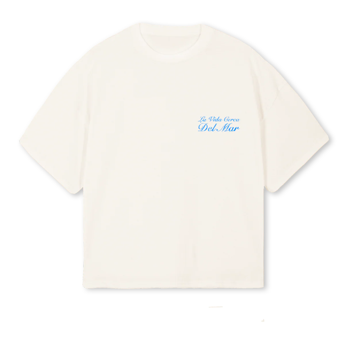 DELMARBOXYL Vintage White Oversized Boxy Tee.