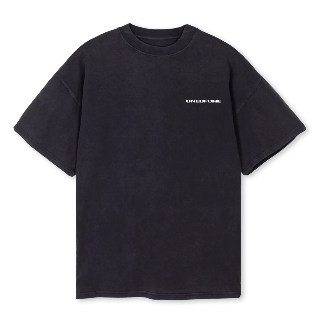 DESIGN STUDIO Vintage Black Oversized Tee.