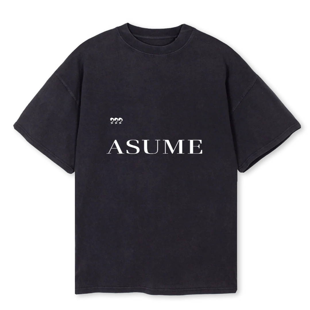 DESIGN THIRTY Vintage Black Oversized Tee.