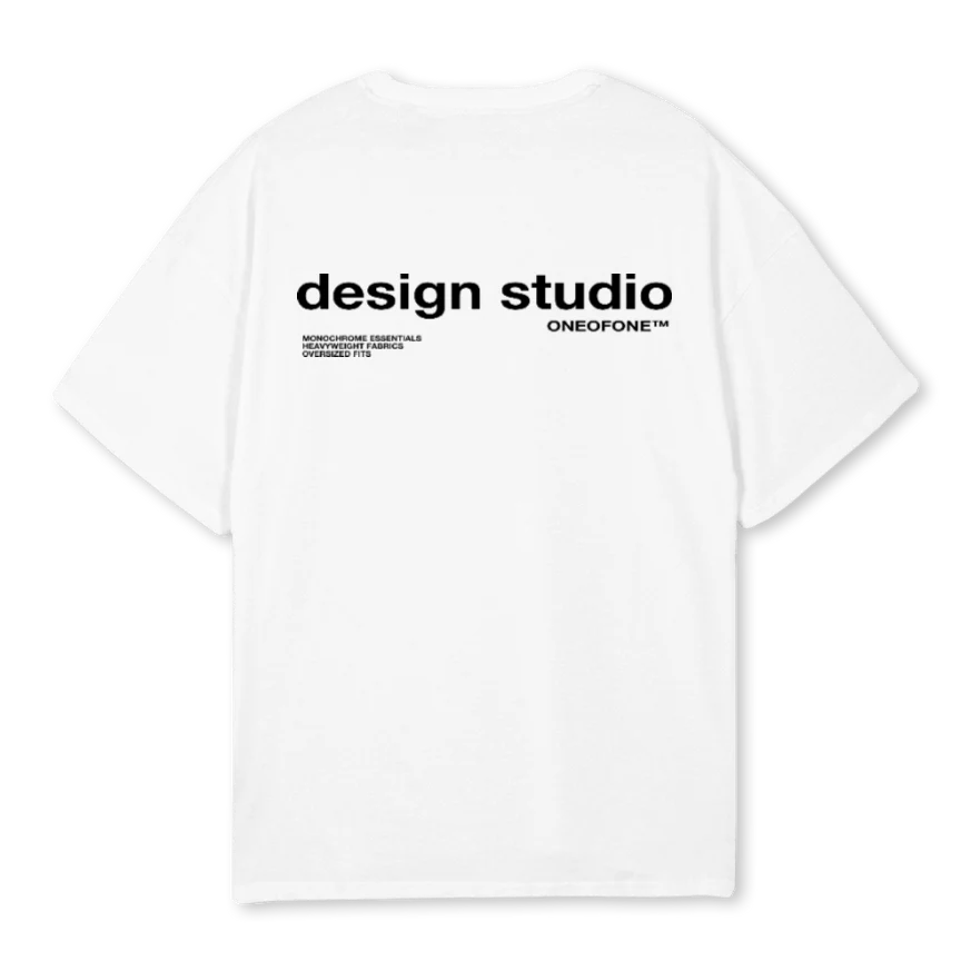 DESIGN White Oversized Tee. - Image 2