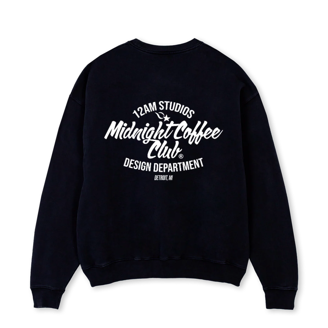 DESIGNDPT Black Oversized Crewneck Sweater. - Image 2