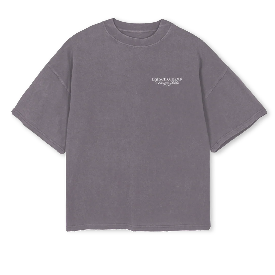 DESIGNPGTEE Pigment Grey Oversized Boxy Tee.