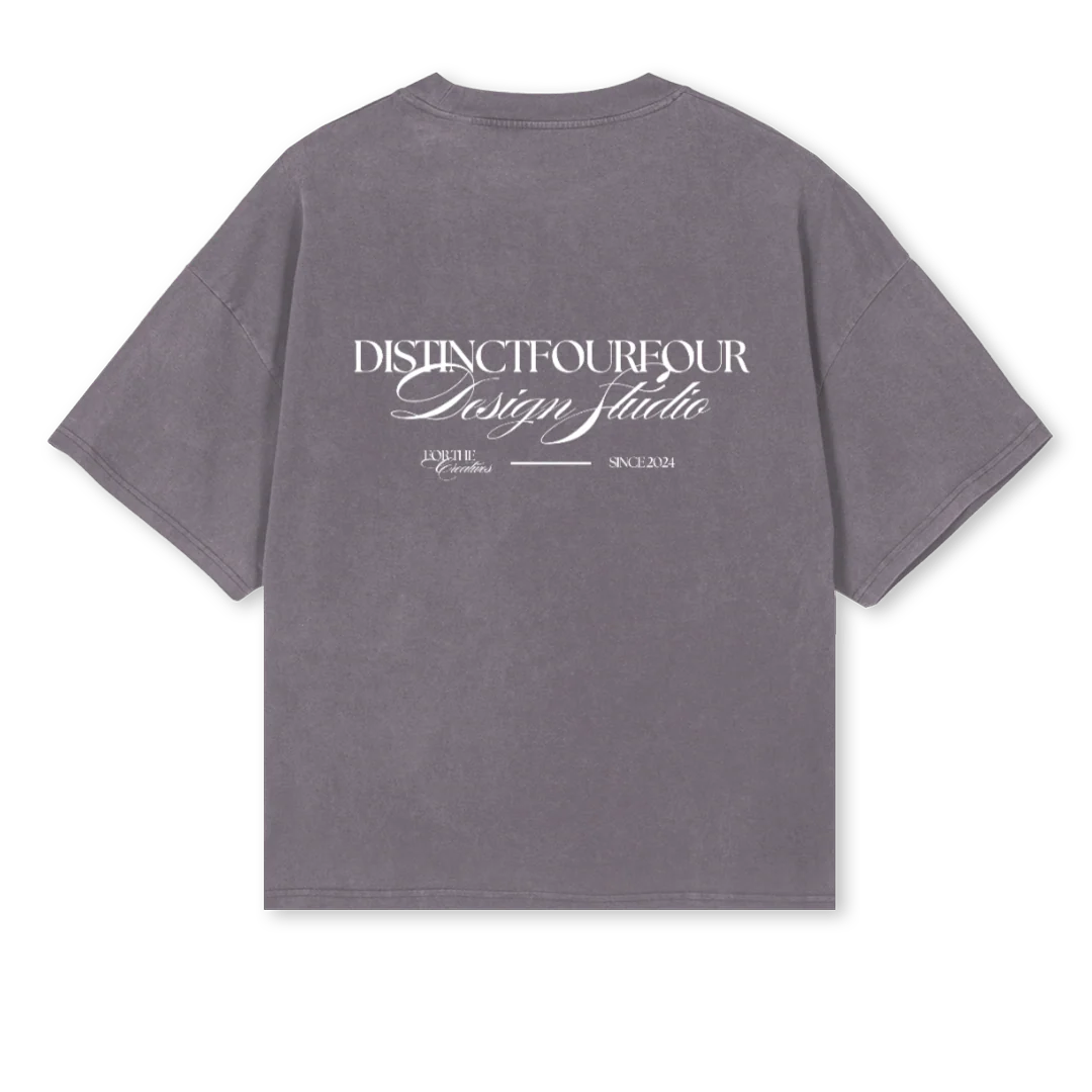 DESIGNPGTEE Pigment Grey Oversized Boxy Tee. - Image 2