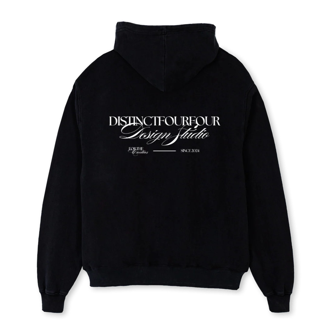 DESIGNSTU Black Oversized Hoodie. - Image 2