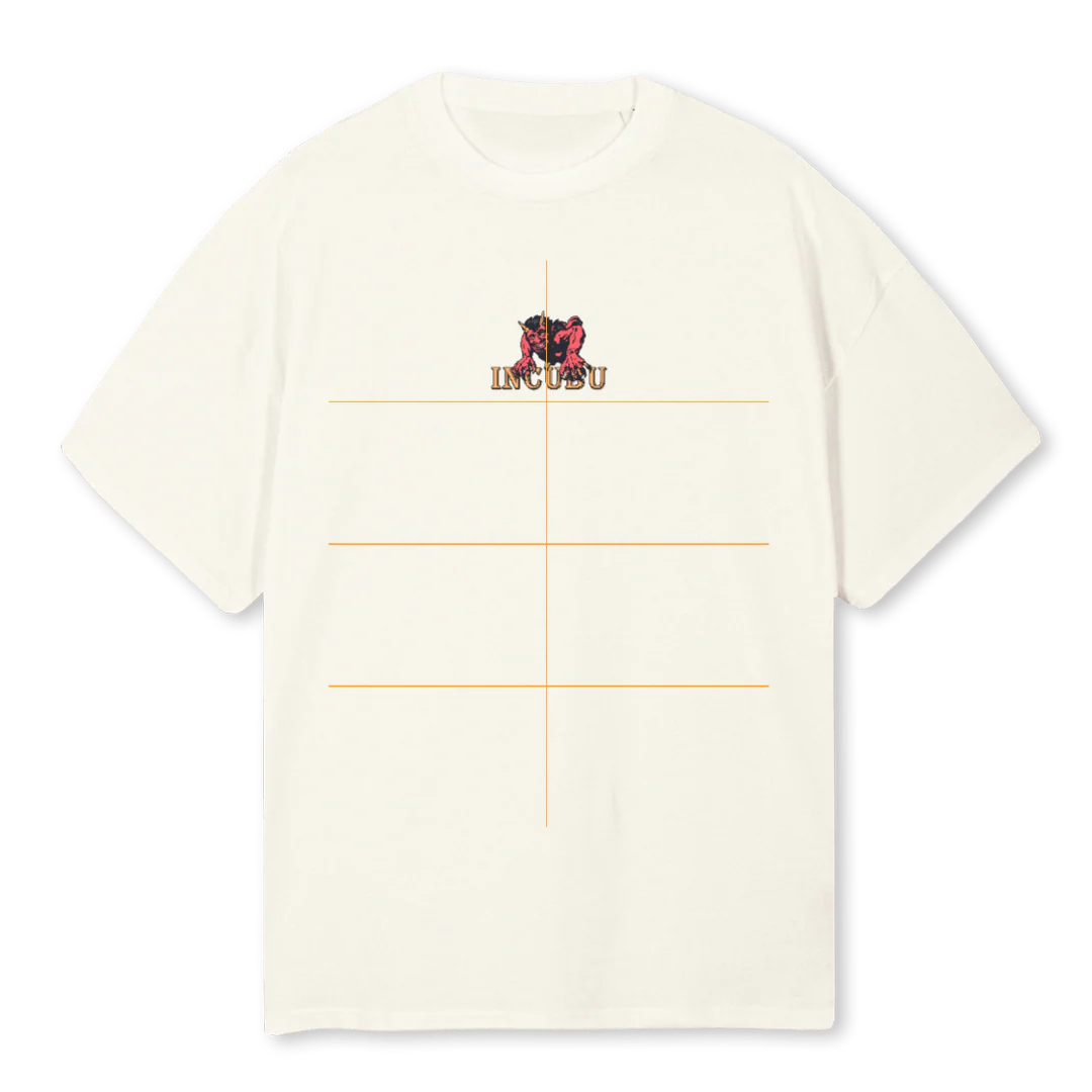 DEVIL Cream Oversized Tee.