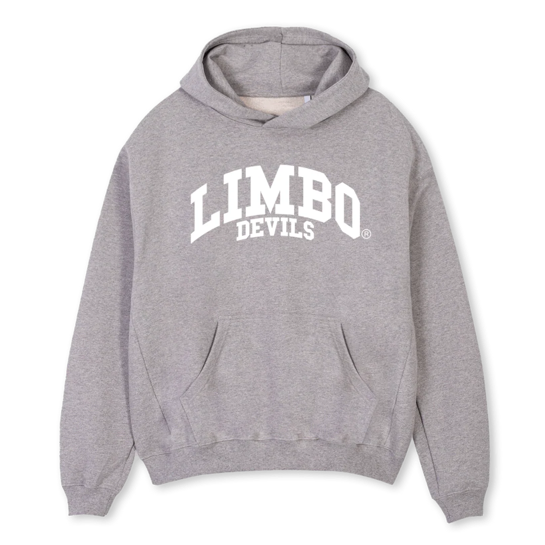 DEVILS Grey Marl Oversized Hoodie.