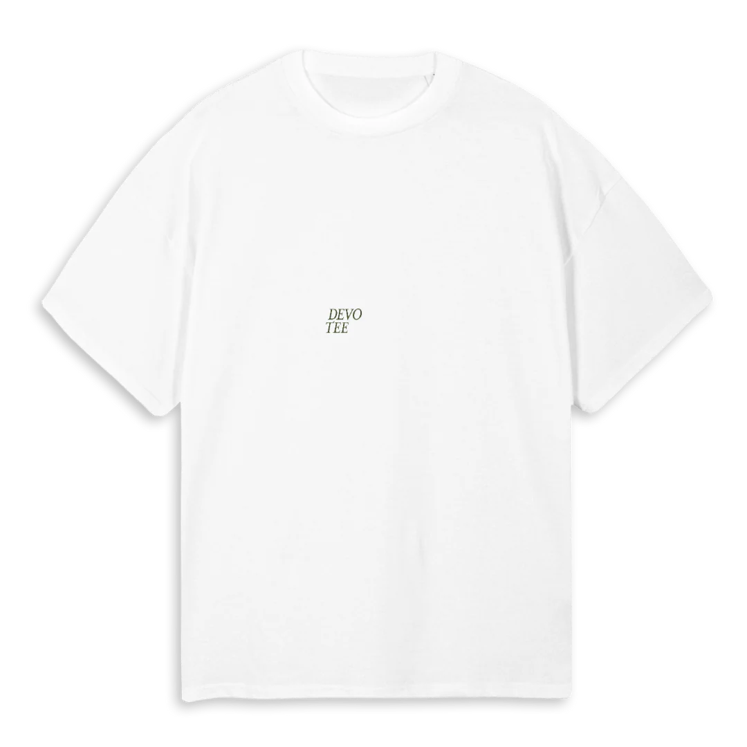 DEVOTEESMALLER White Oversized Tee.