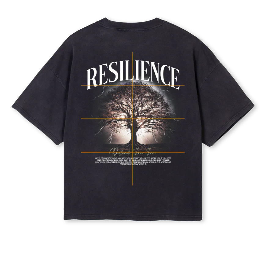 DFF RES VINBLK Vintage Black Oversized Boxy Tee. - Image 2