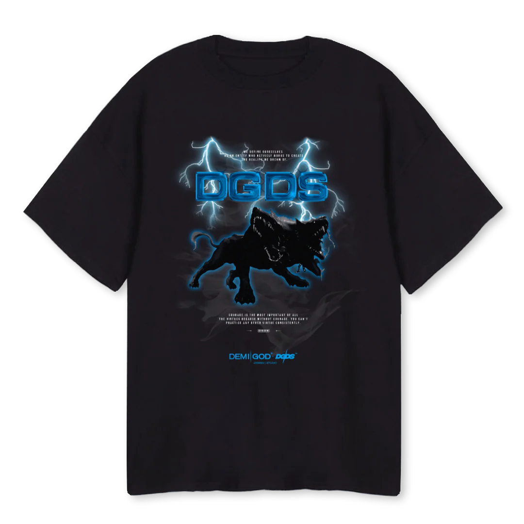 DGDS CERBERUS Black Oversized Tee.