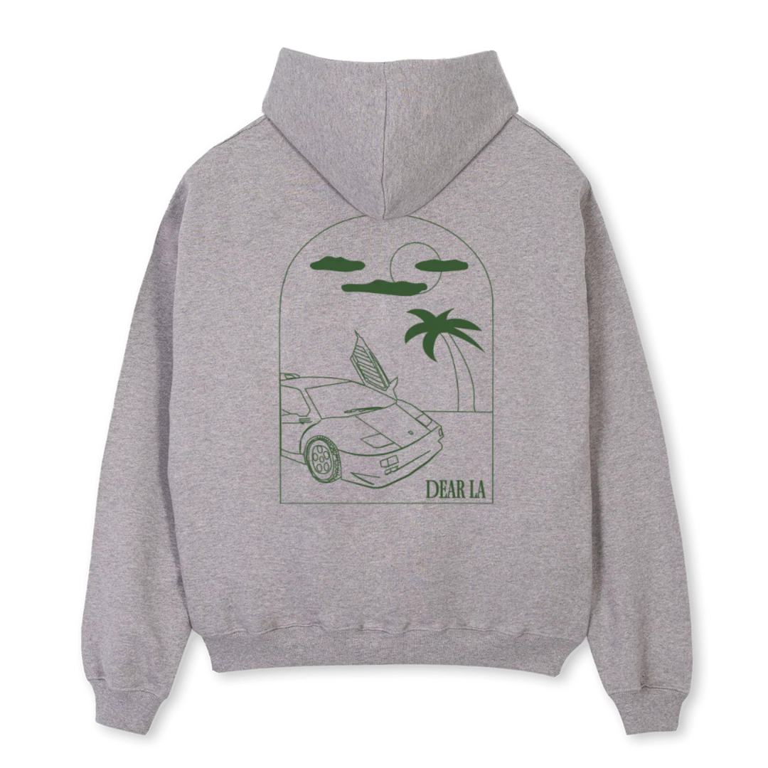 DIABLOGREEN Grey Marl Oversized Hoodie. - Image 2