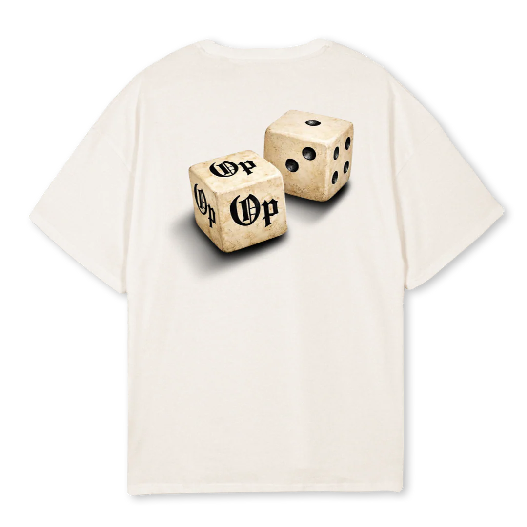 DICEOTWHITE Vintage White Oversized Tee. - Image 2