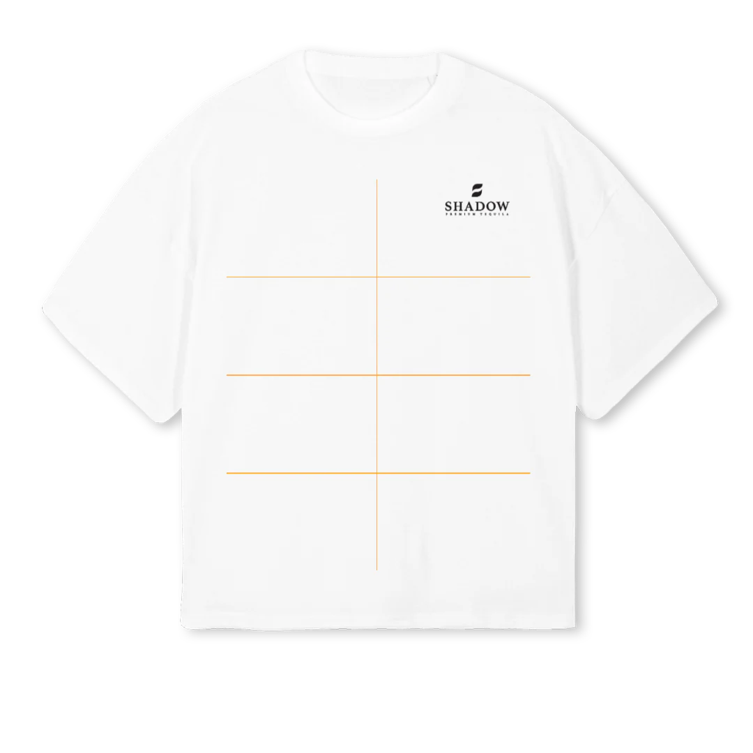 DIF  White Oversized Boxy Tee.