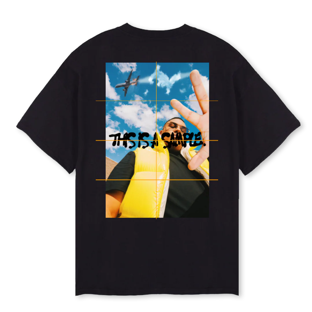 DIKKE Black Oversized Tee. - Image 2