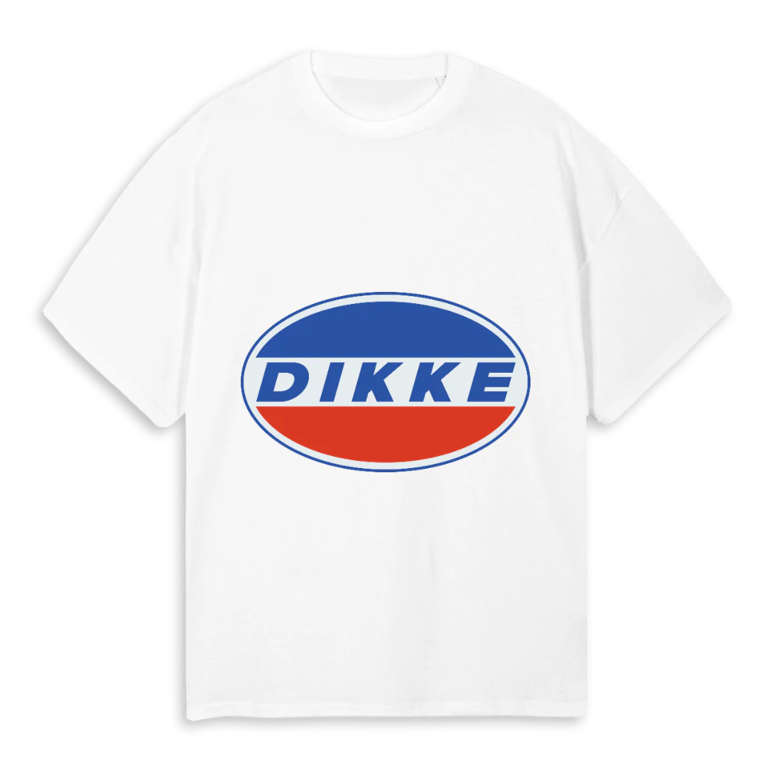DIKKEPEP White Oversized Tee.