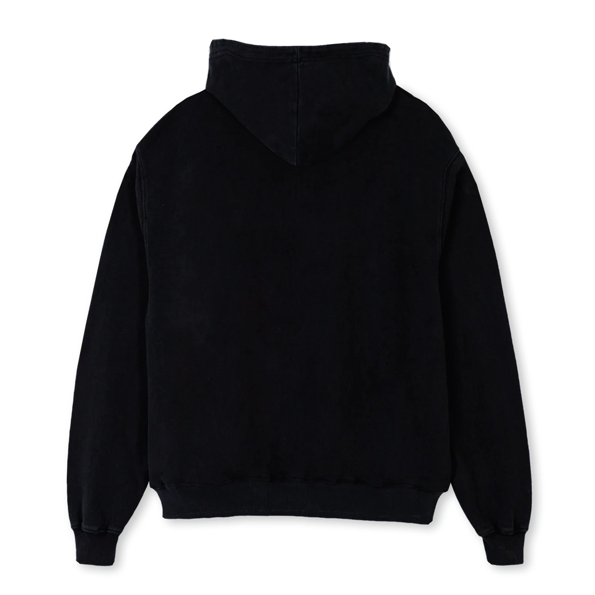 DISTRESSEDYELLOW Black Oversized Hoodie. - Image 2