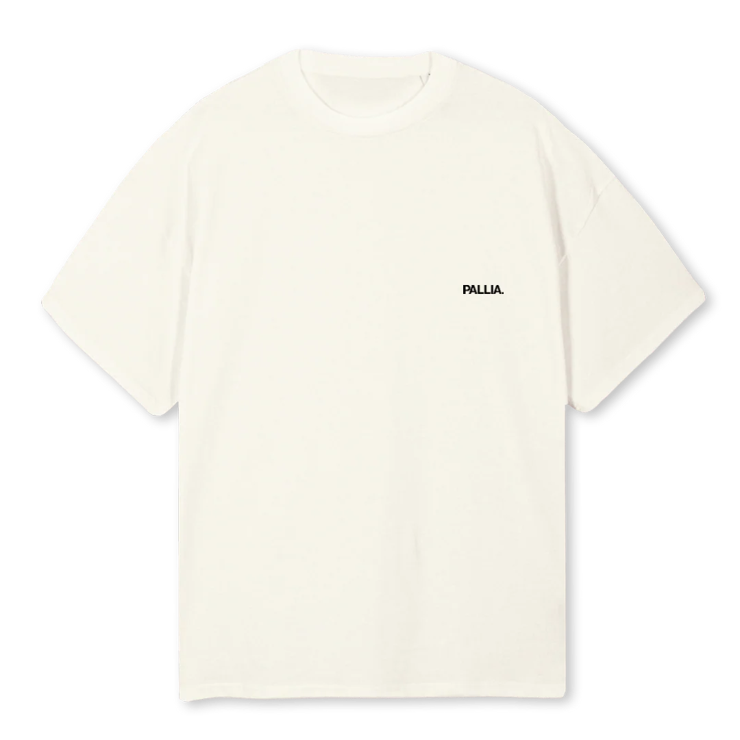 DIVINE COMDEY Cream Oversized Tee.