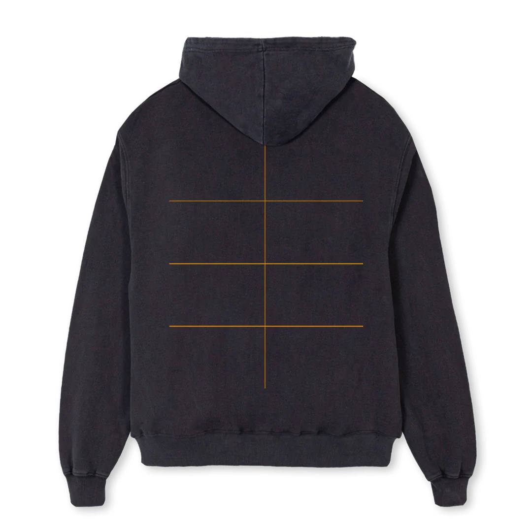DIVISIONTWOJEYSA Vintage Black Oversized Zipped Hoodie. - Image 2