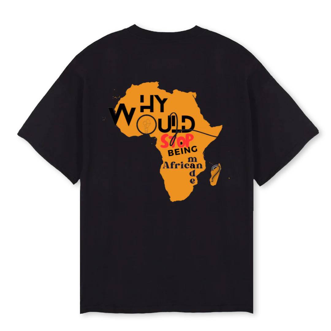 DJIIRF Black Oversized Tee. - Image 2
