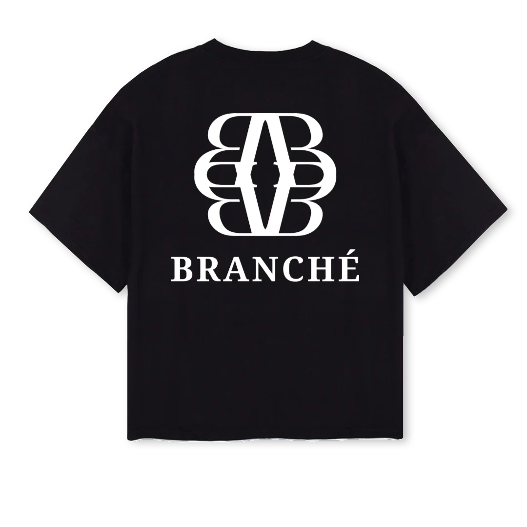 DLD Black Oversized Boxy Tee. - Image 2