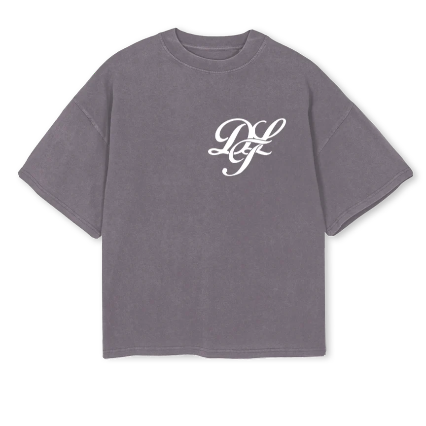 DLT  Pigment Grey Oversized Boxy Tee.