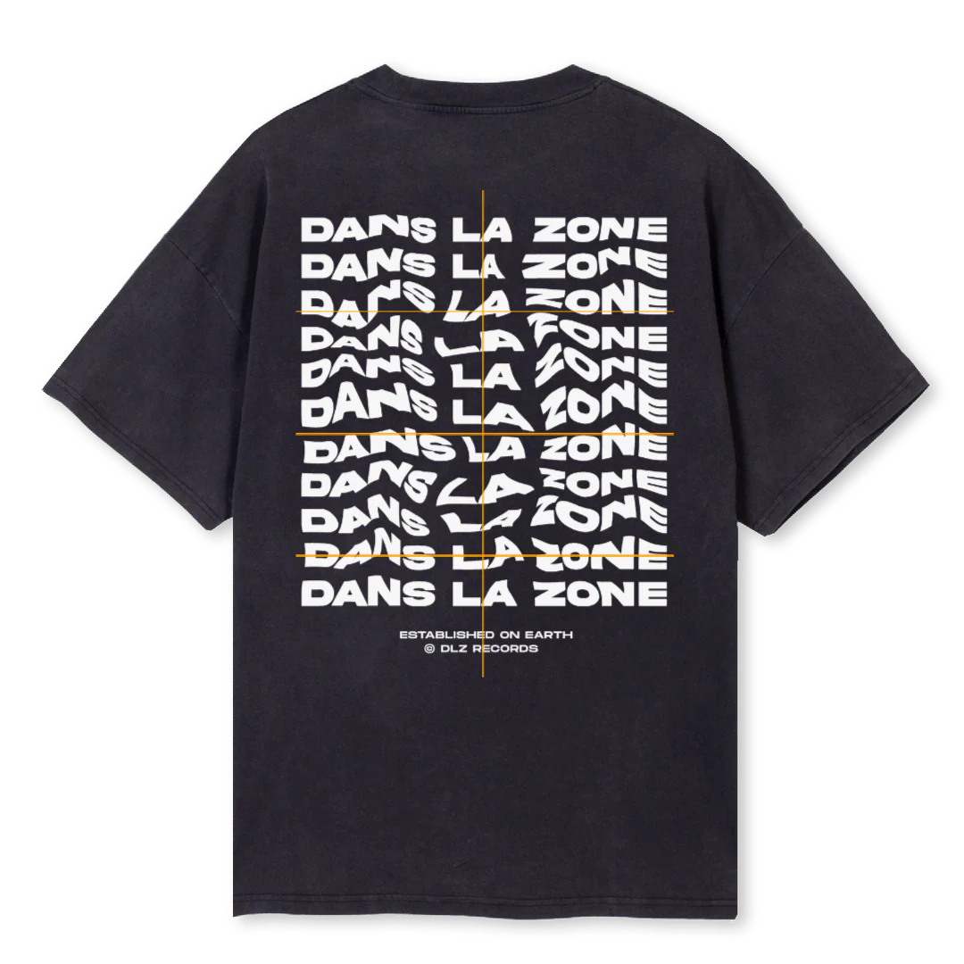 DLZ Vintage Black Oversized Tee. - Image 2