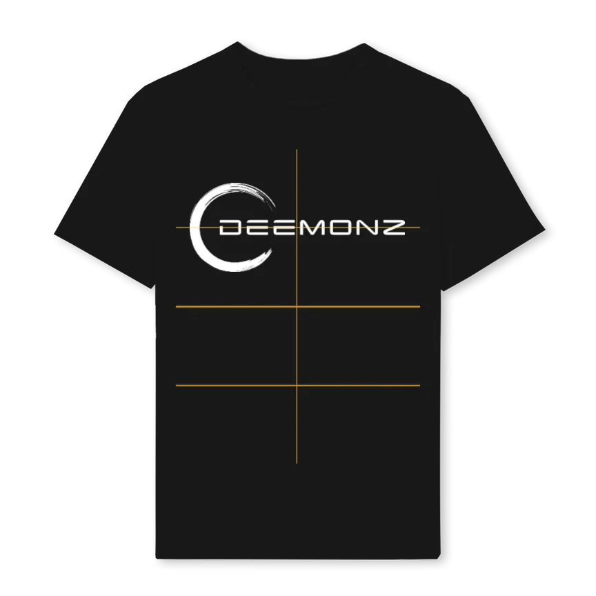 DMZBLKTEE Black Regular Tee.