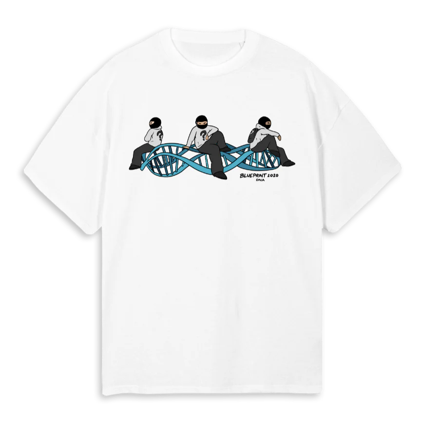 DNA White Oversized Tee.