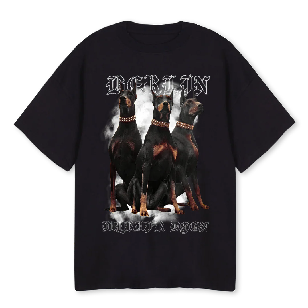 DOBERMAN MD Black Oversized Tee.