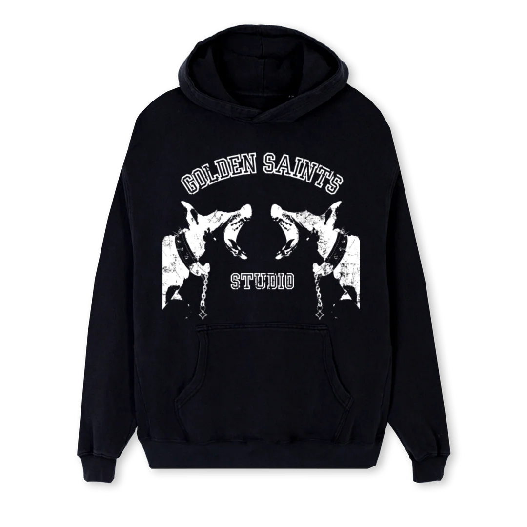 DOBERMANHOODIEVTWO Black Regular Hoodie.