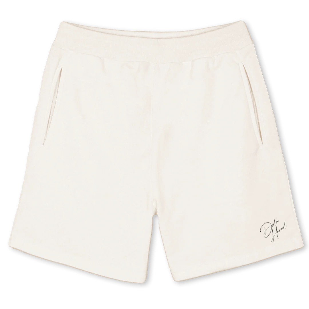 DOELHAMIDSHORT Vintage White Sweatshorts.