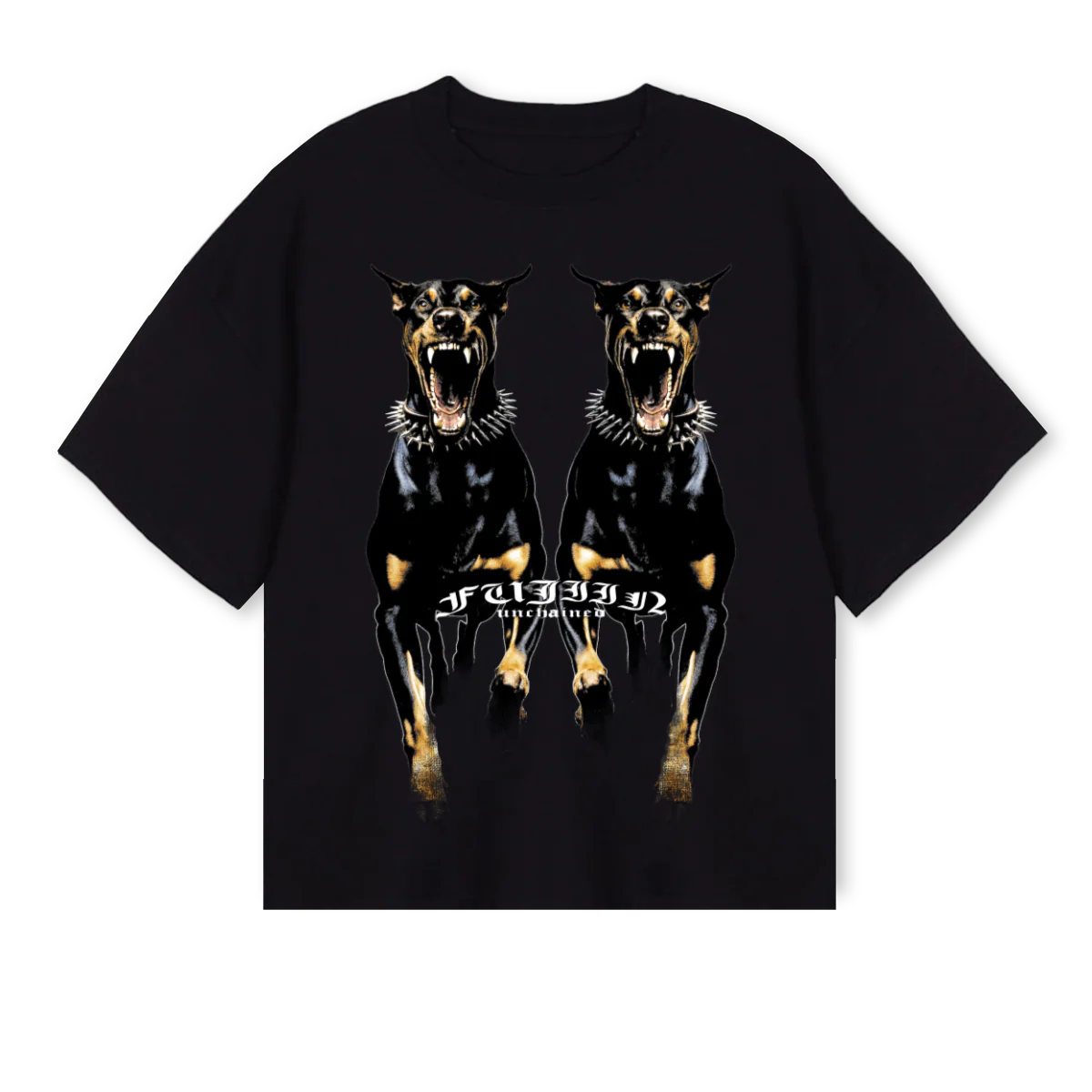 DOGB Black Oversized Boxy Tee.