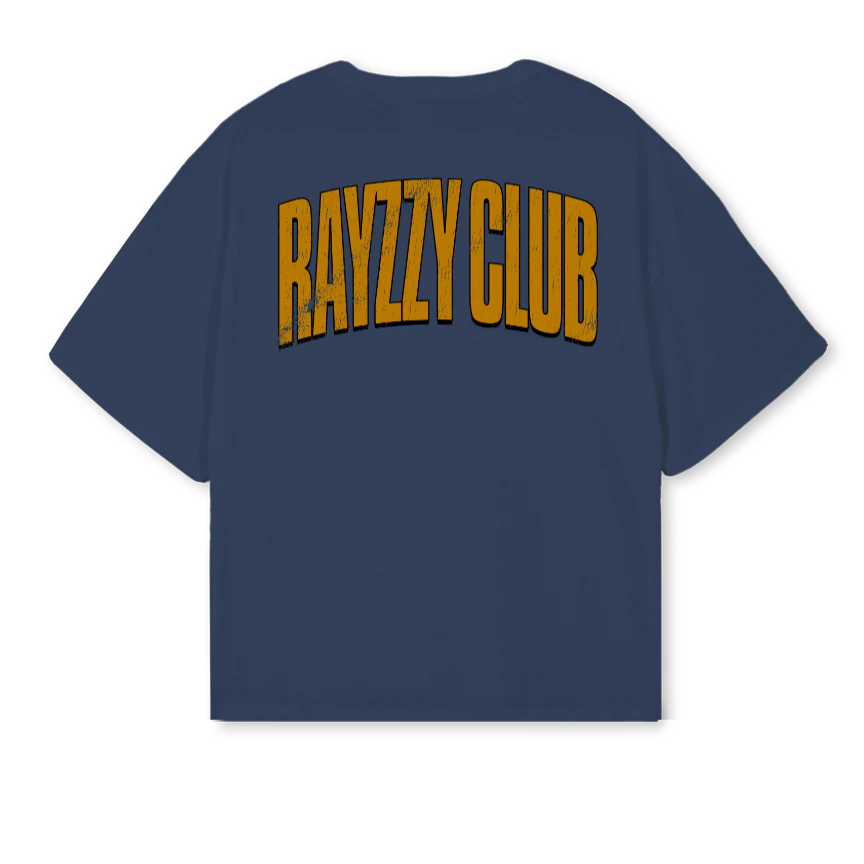 DOGGY GULF Navy Blue Oversized Boxy Tee. - Image 2