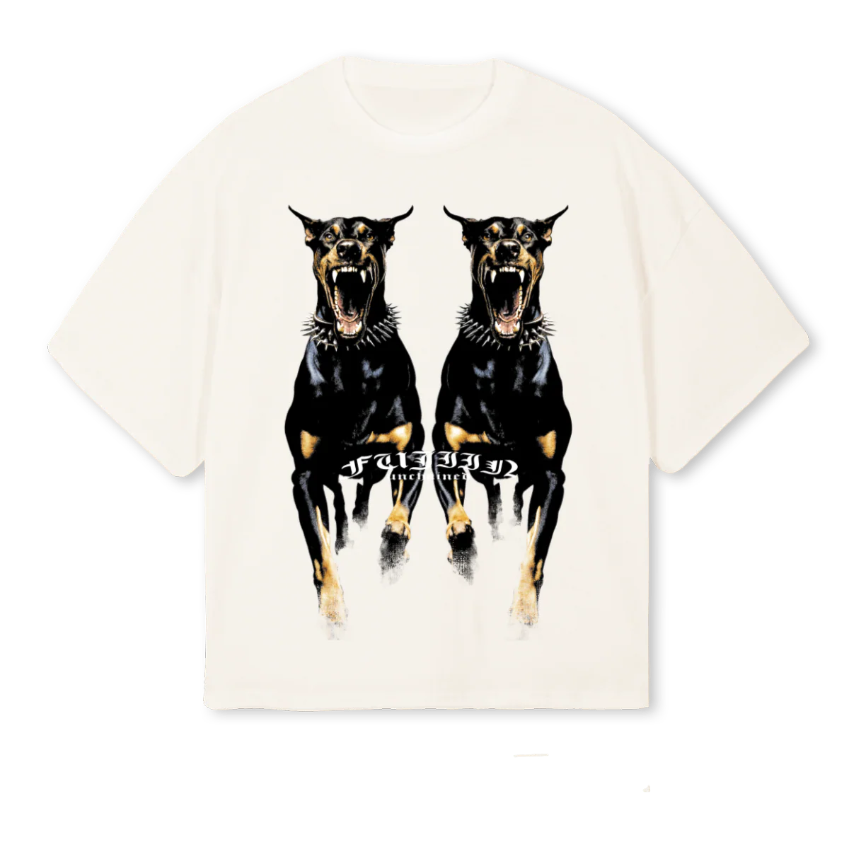 DOGW Vintage White Oversized Boxy Tee.