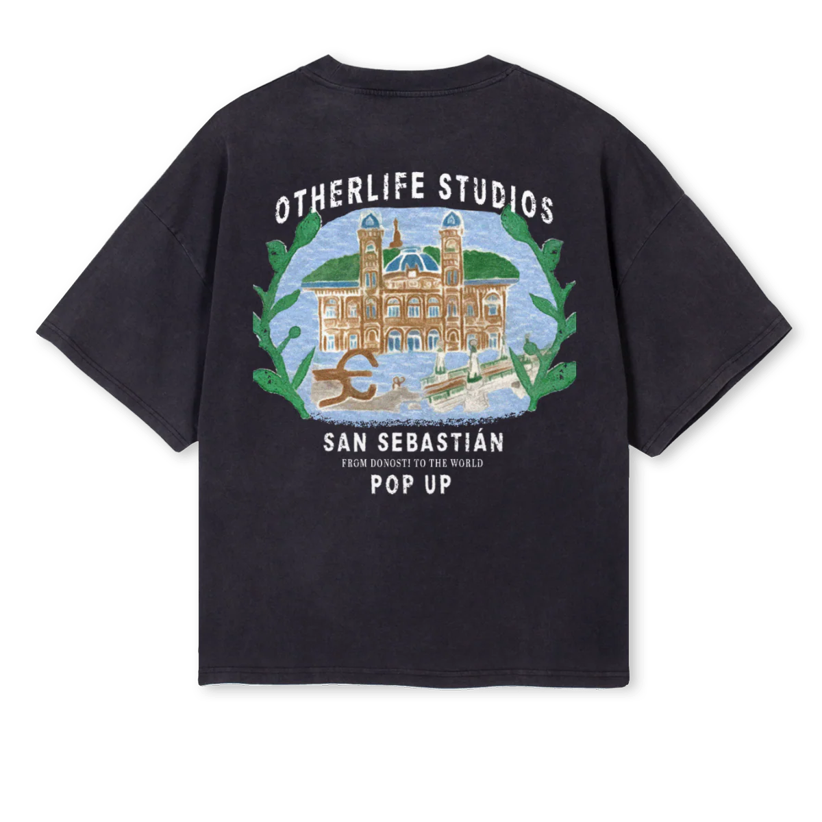 DONOSPOPUP Vintage Black Oversized Boxy Tee. - Image 2